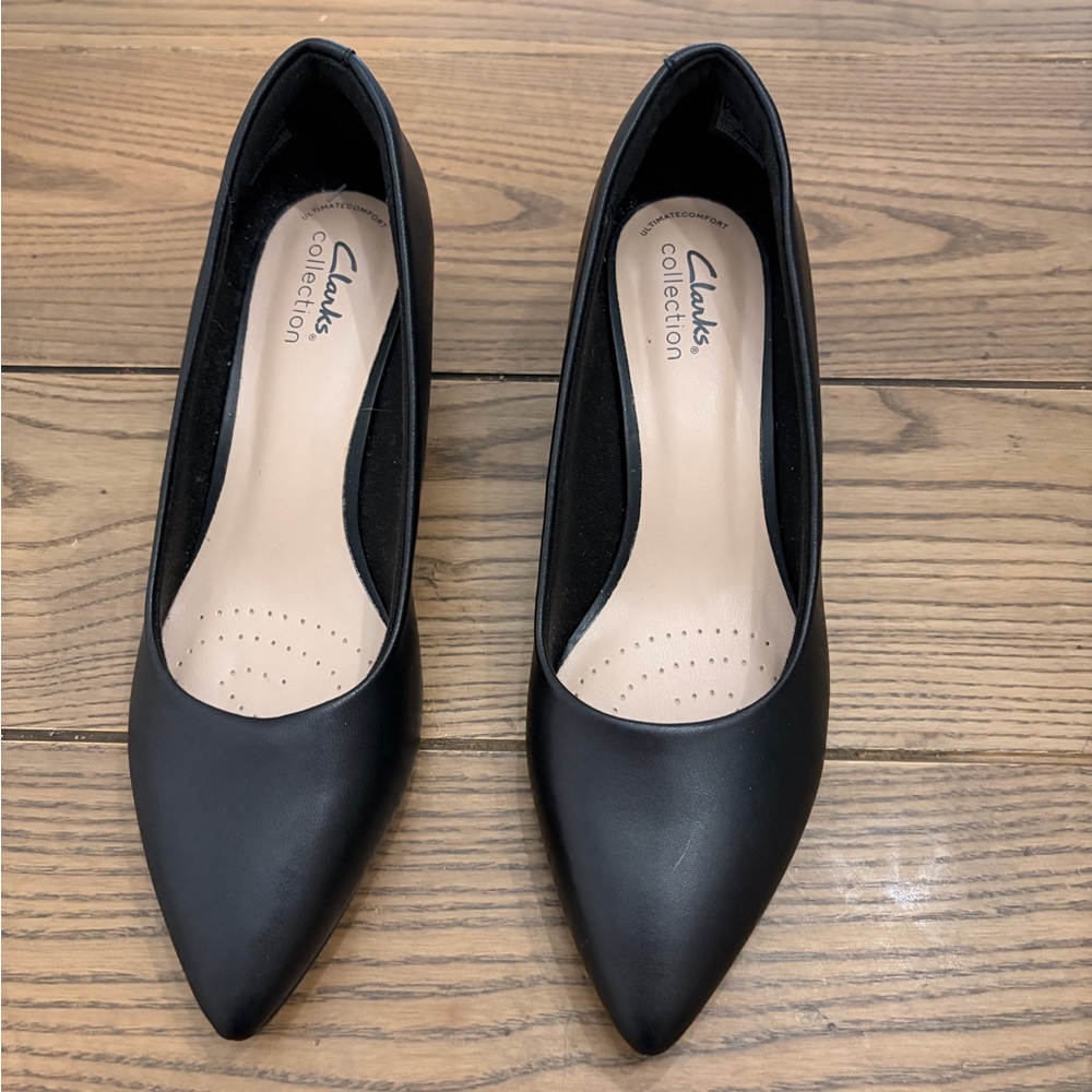 Clarks Women's Classic Black Heels